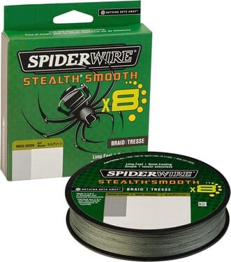 SpiderWire Stealth Braid fishing line spool