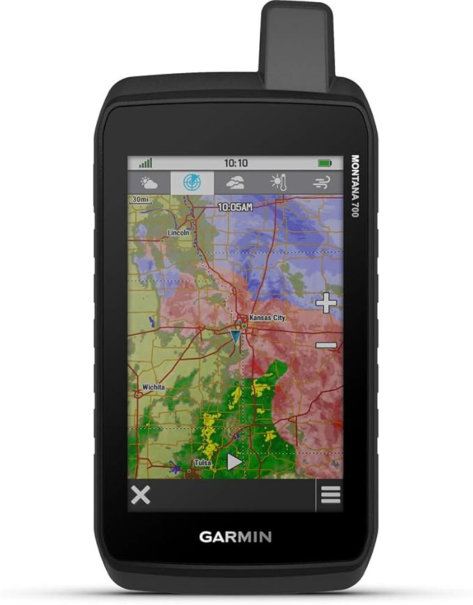 Garmin Montana 700 large-screen handheld GPS for overlanding and off-road navigation
