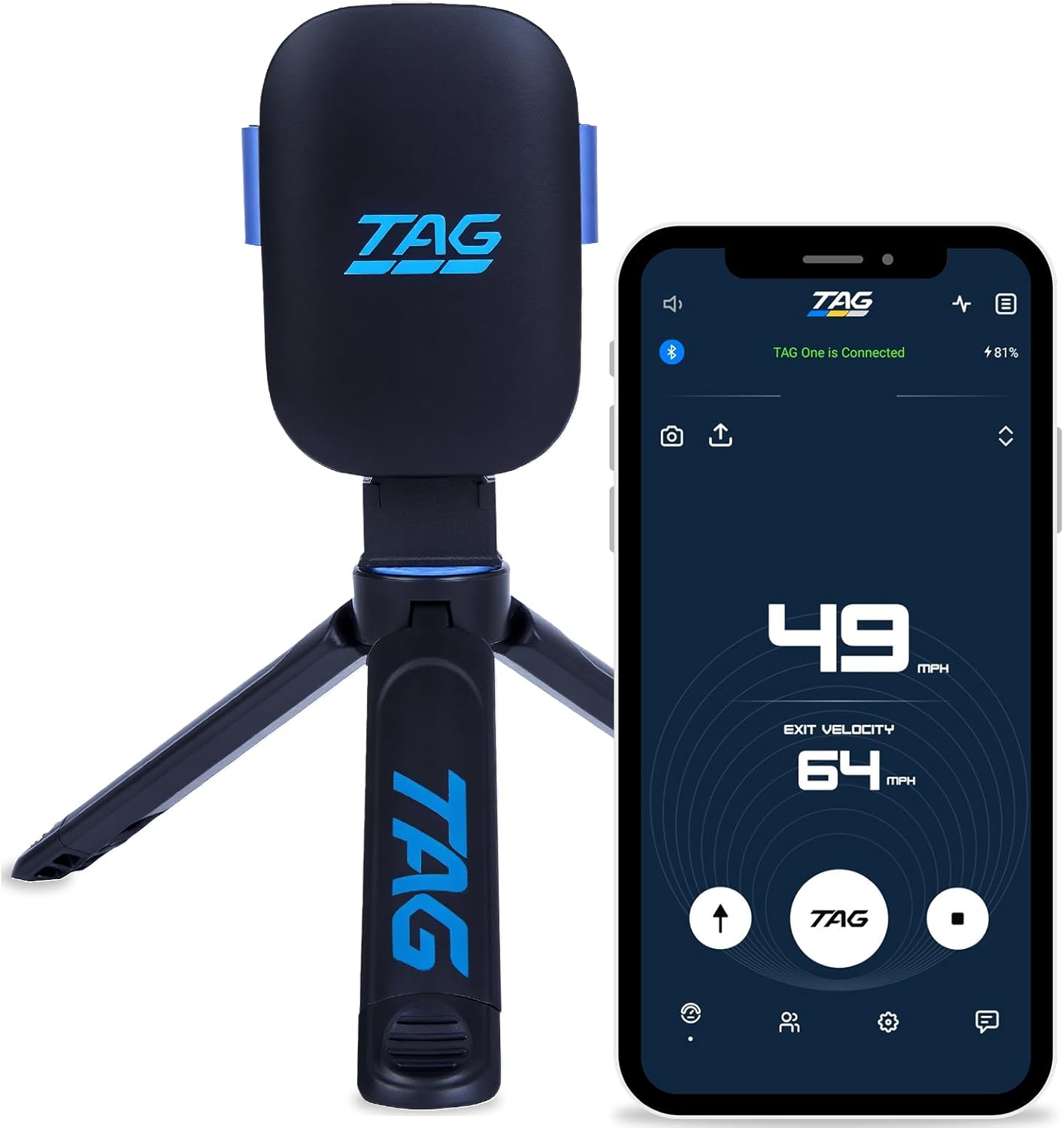 TAG ONE Sports Radar with app connectivity