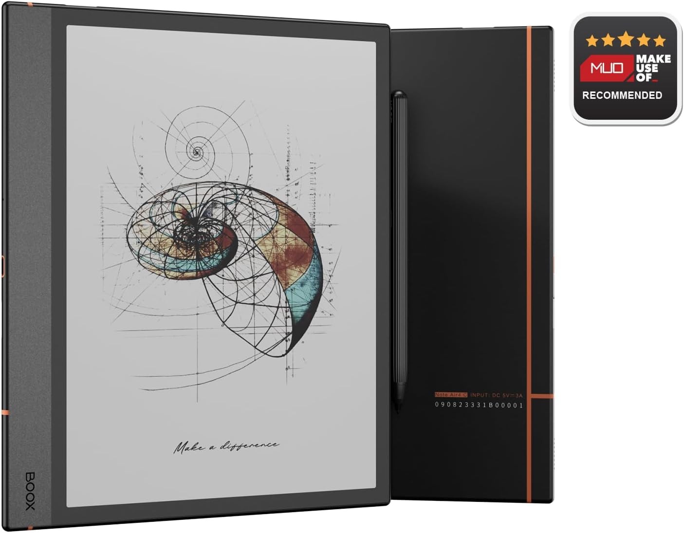 Boox Note Air 4C color E-Ink tablet used for reading, writing, and PDF annotation