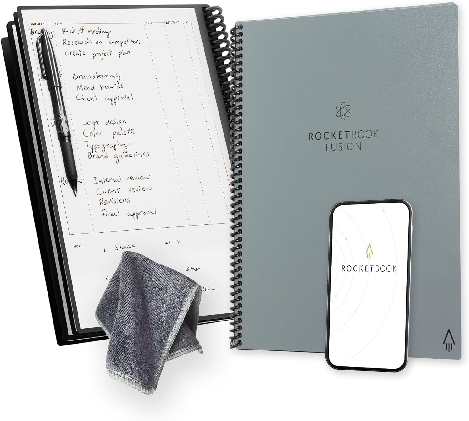 Rocketbook Fusion reusable notebook with app scan