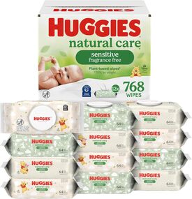 Huggies Natural Care Sensitive Baby Wipes for sensitive skin