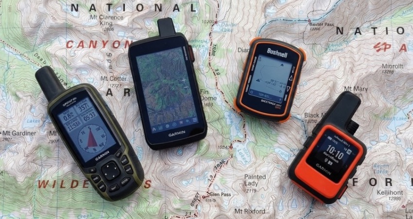 Handheld GPS unit for hiking and backcountry navigation
