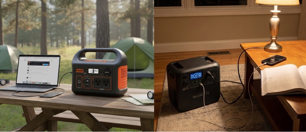 Portable power station for camping and emergency backup